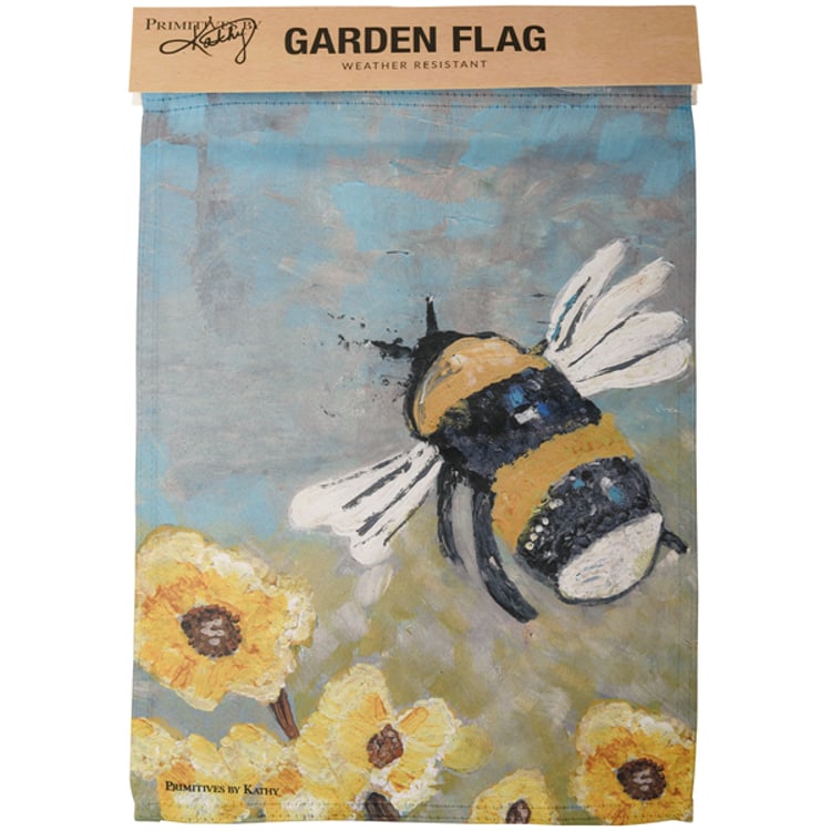 Primitives By Kathy Bumblebee Garden Flag