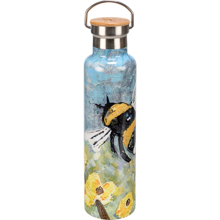 Primitives By Kathy Bumblebee Insulated Bottle