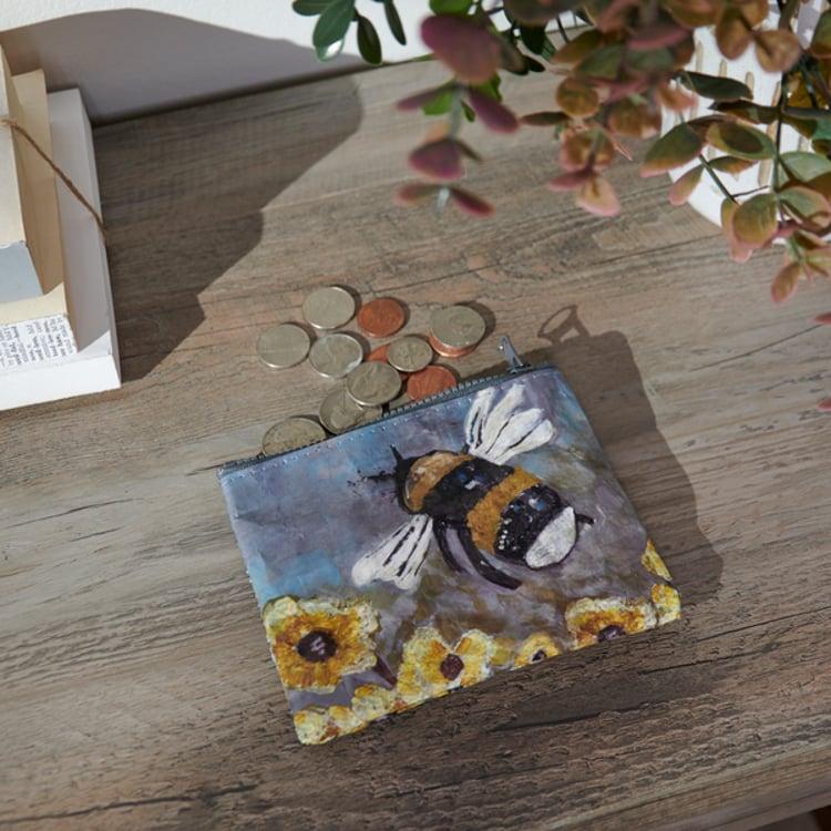Primitives By Kathy Bumblebee Zipper Wallet