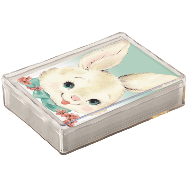 Primitives By Kathy Bunny Friends Playing Cards