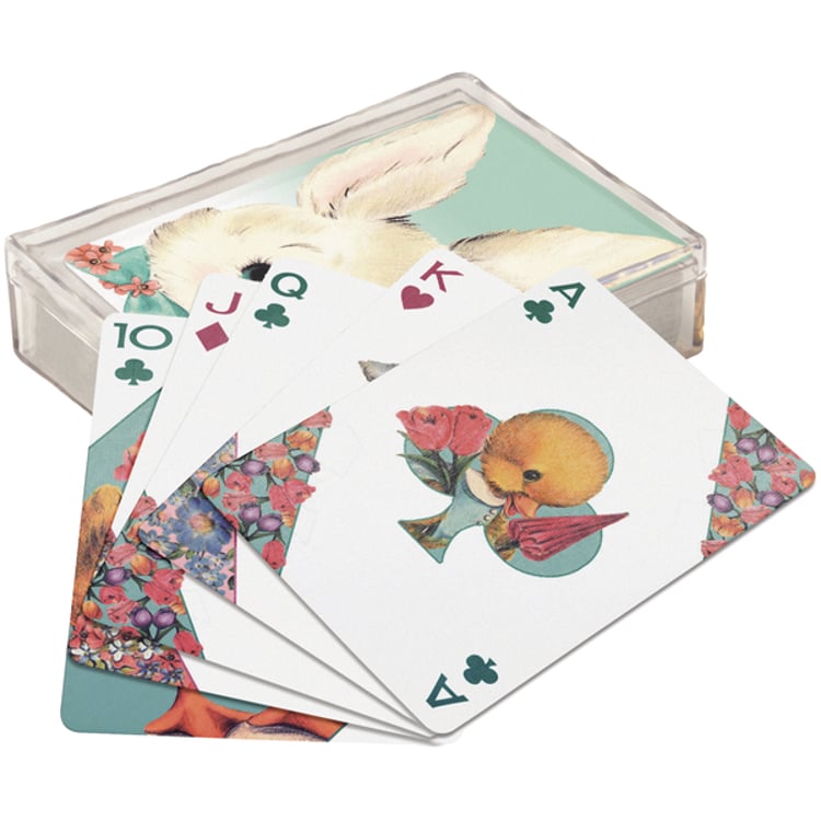 primitives by kathy Bunny Friends Playing Cards