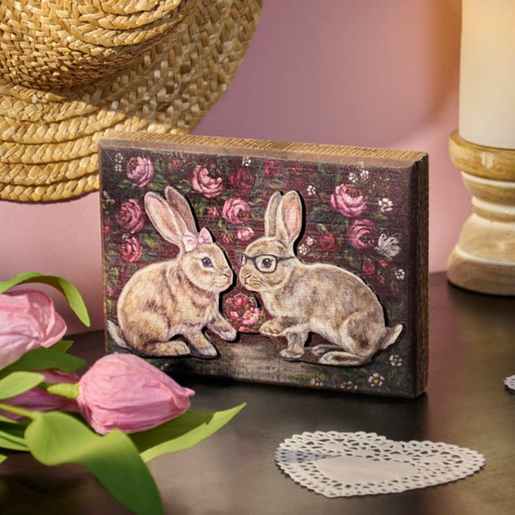 Primitives By Kathy Bunny Love Block Sign