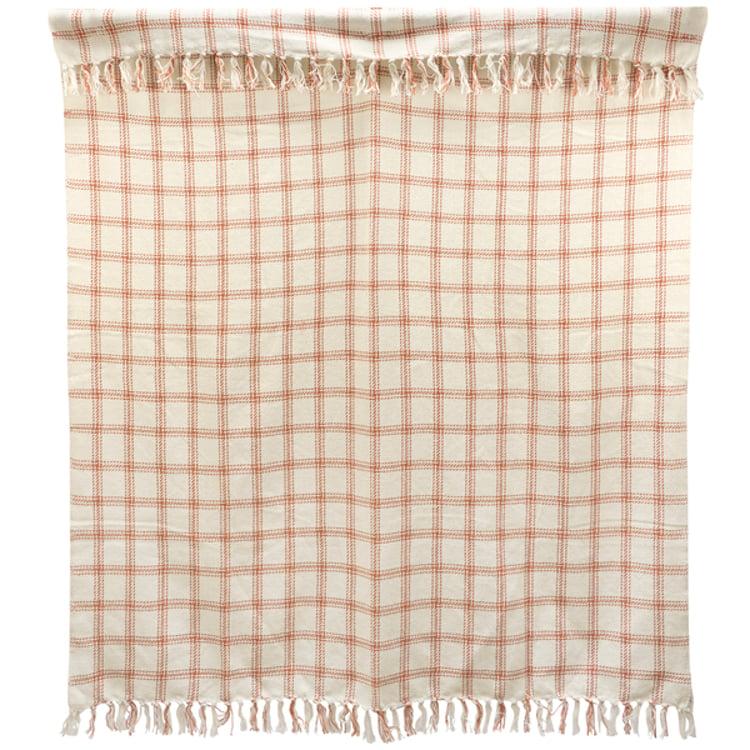 Primitives By Kathy Burnt Orange Plaid Throw