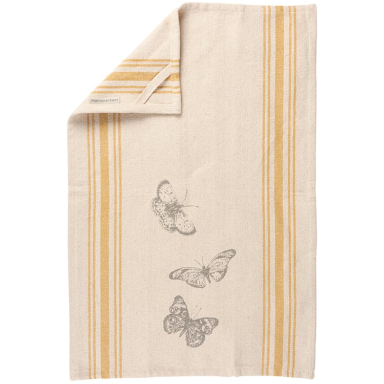 primitives by kathy Butterfly Kitchen Towel