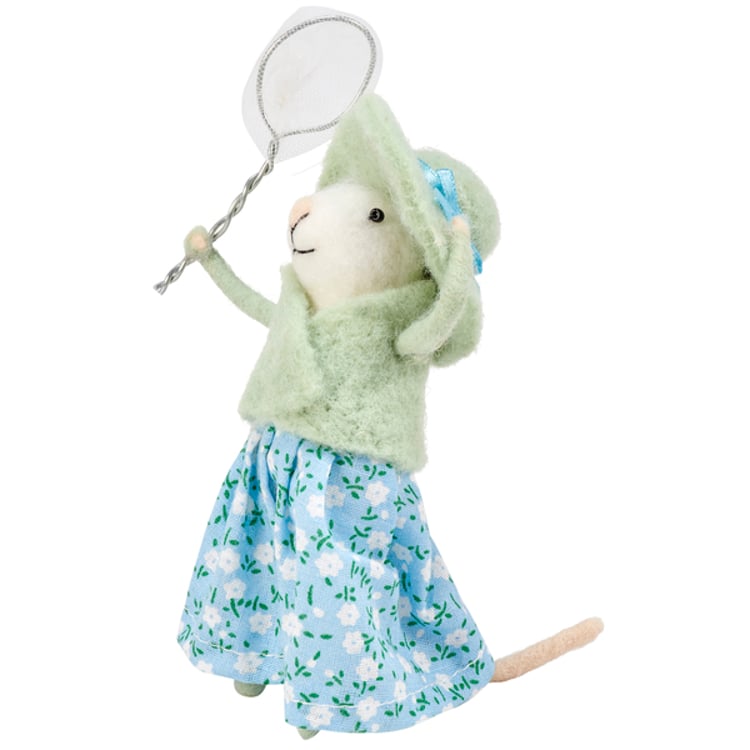 primitives by kathy Butterfly Net Mouse Critter