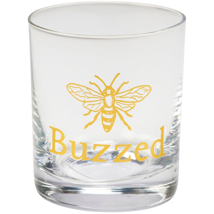 primitives by kathy Buzzed Rocks Glass