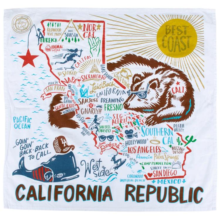 Primitives By Kathy California Kitchen Towel