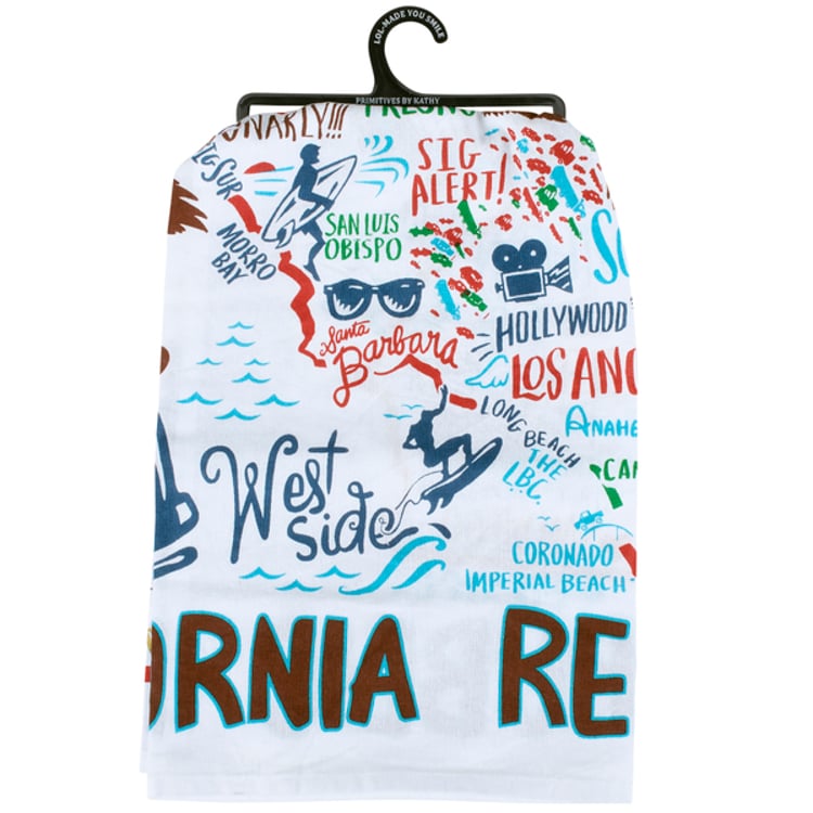 Primitives By Kathy California Kitchen Towel