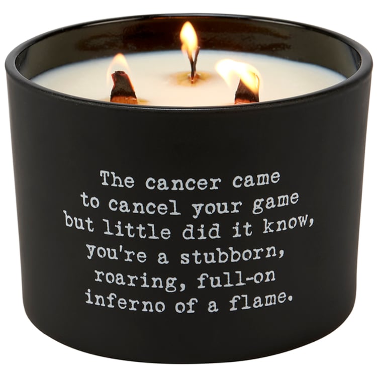 Primitives By Kathy Cancer Poetry Candle