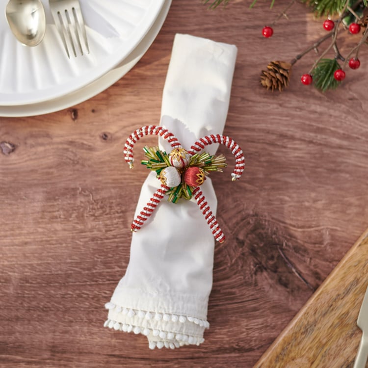 Primitives By Kathy Candy Cane Napkin Ring