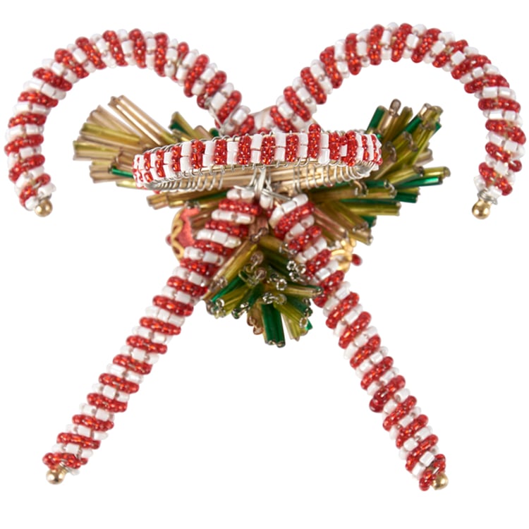 Primitives By Kathy Candy Cane Napkin Ring