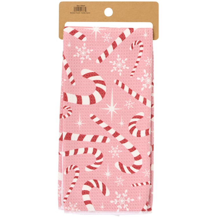 Primitives By Kathy Candy Canes Kitchen Towel