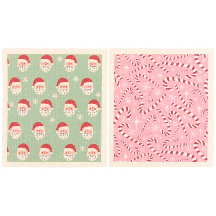 Primitives By Kathy Candy Canes Swedish Cloth Set