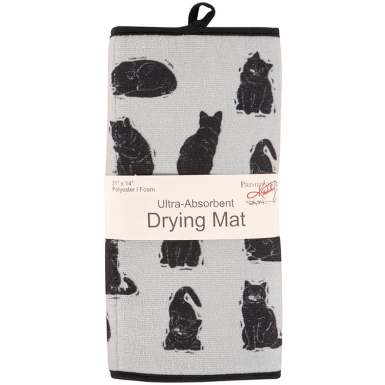 Primitives By Kathy Cat Lover Drying Mat