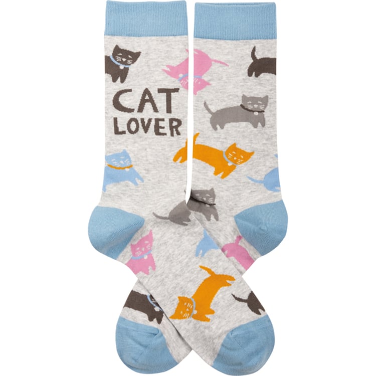 Primitives By Kathy Cat Lover Socks