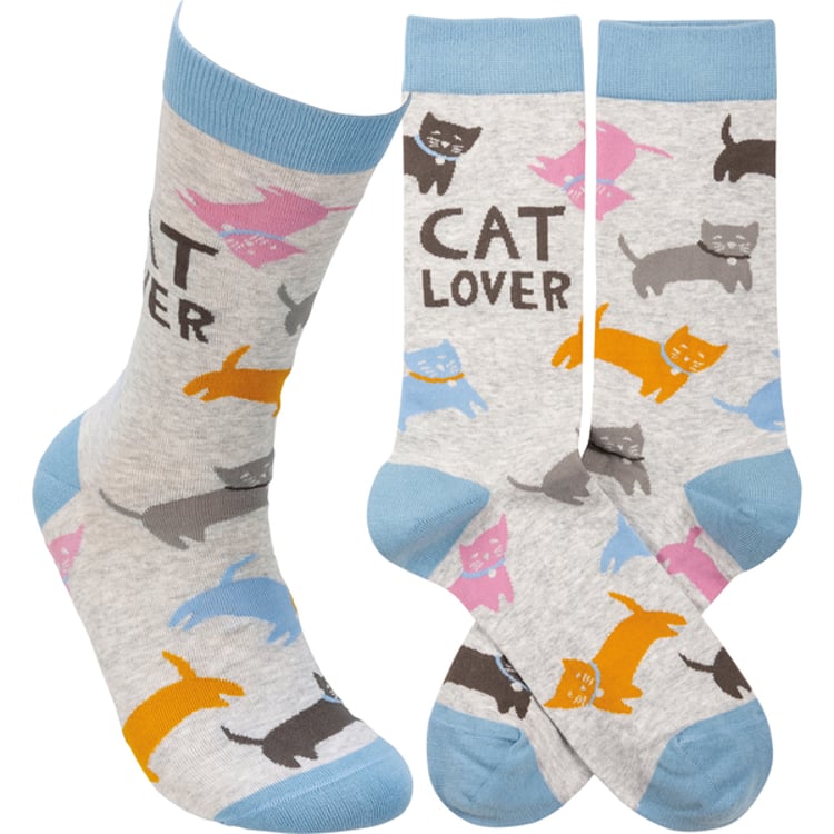 primitives by kathy Cat Lover Socks