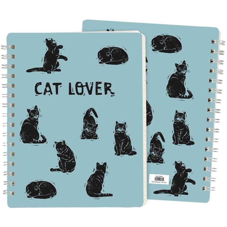 primitives by kathy Cat Lover Spiral Notebook