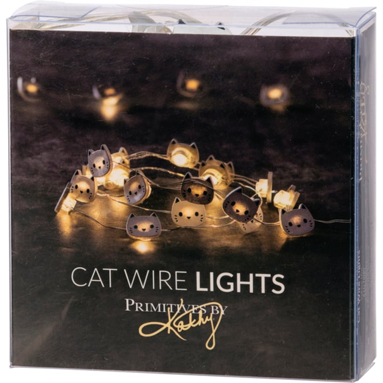 Primitives By Kathy Cat Wire Lights