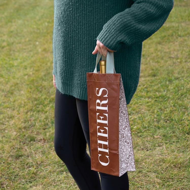 Primitives By Kathy Cheers Wine Tote