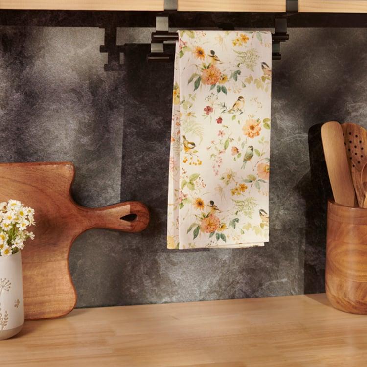 Primitives By Kathy Chickadee Floral Kitchen Towel
