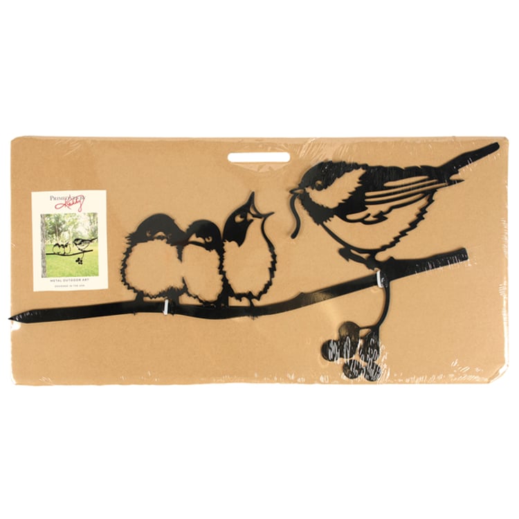Primitives By Kathy Chickadees Metal Outdoor Art