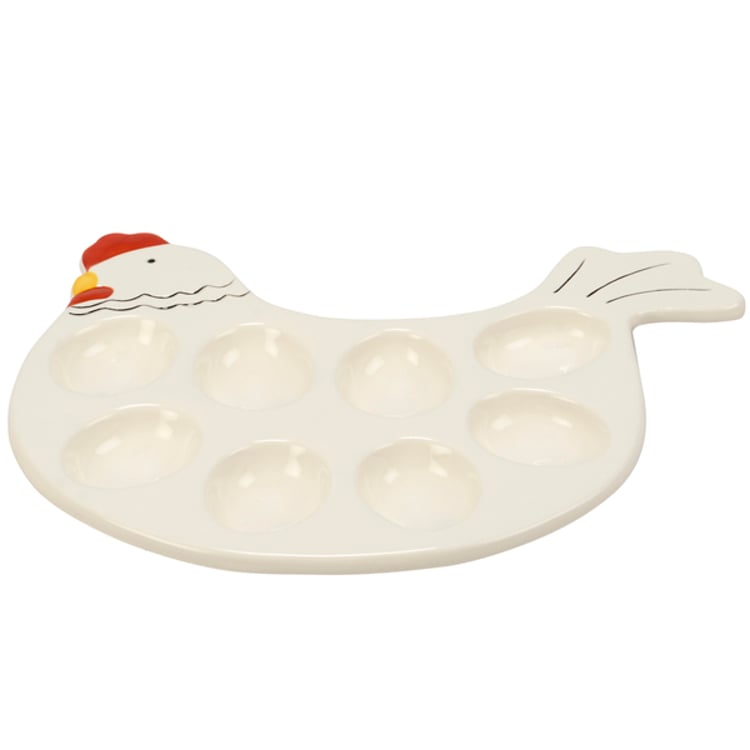 primitives by kathy Chicken Deviled Egg Platter