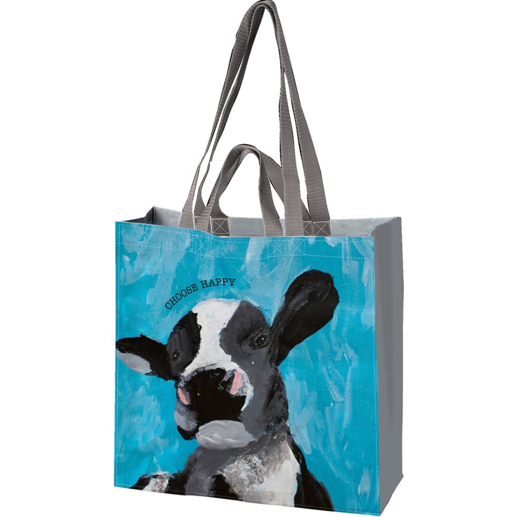 primitives by kathy Choose Happy Market Tote
