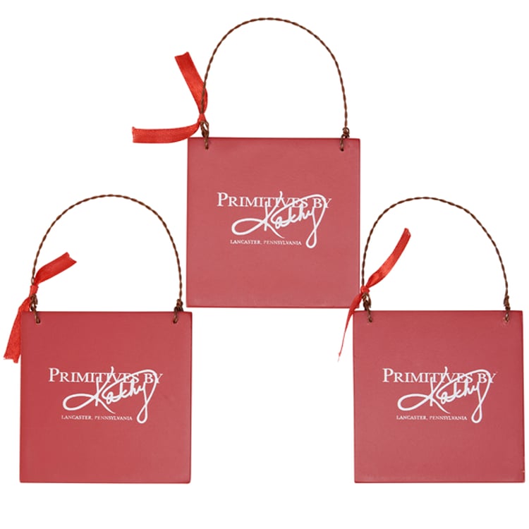 Primitives By Kathy Christmas Deer Ornament Set