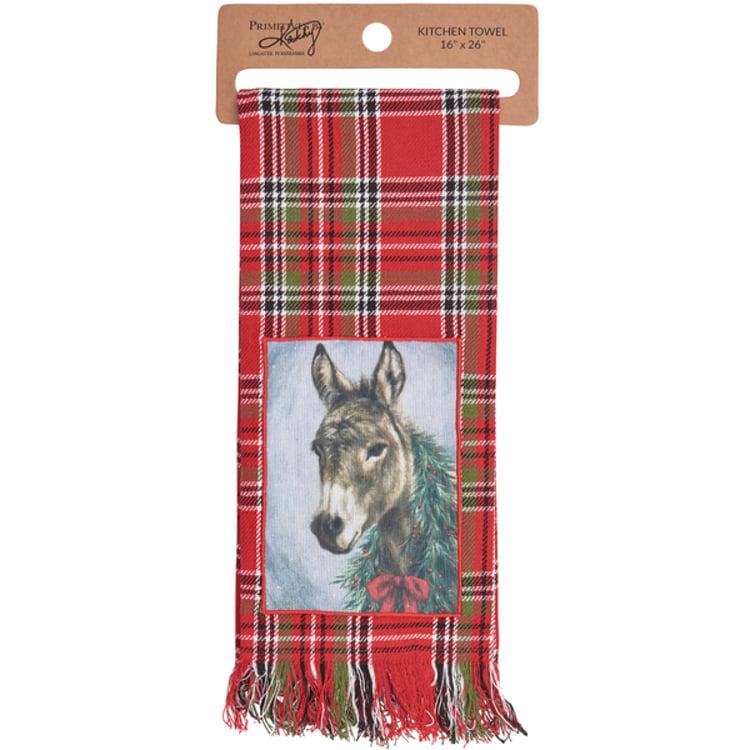 Primitives By Kathy Christmas Donkey Kitchen Towel