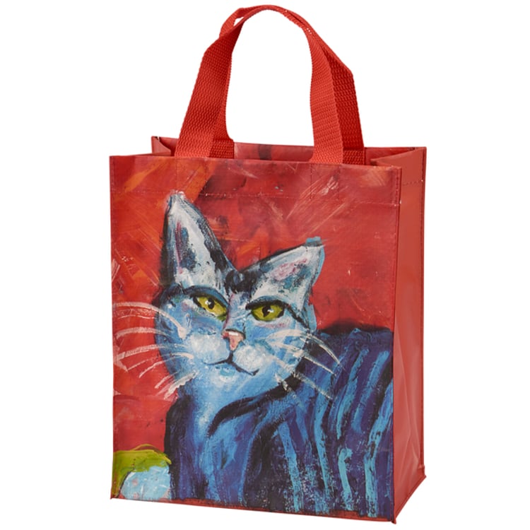 primitives by kathy Colorful Cat Daily Tote
