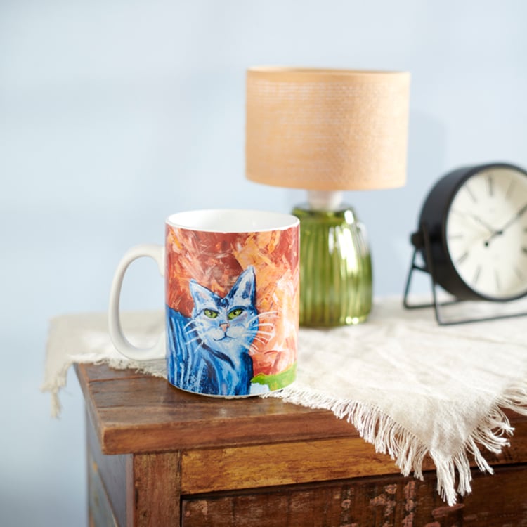 Primitives By Kathy Colorful Cat Mug