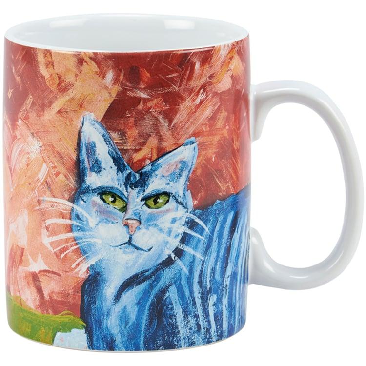 primitives by kathy Colorful Cat Mug