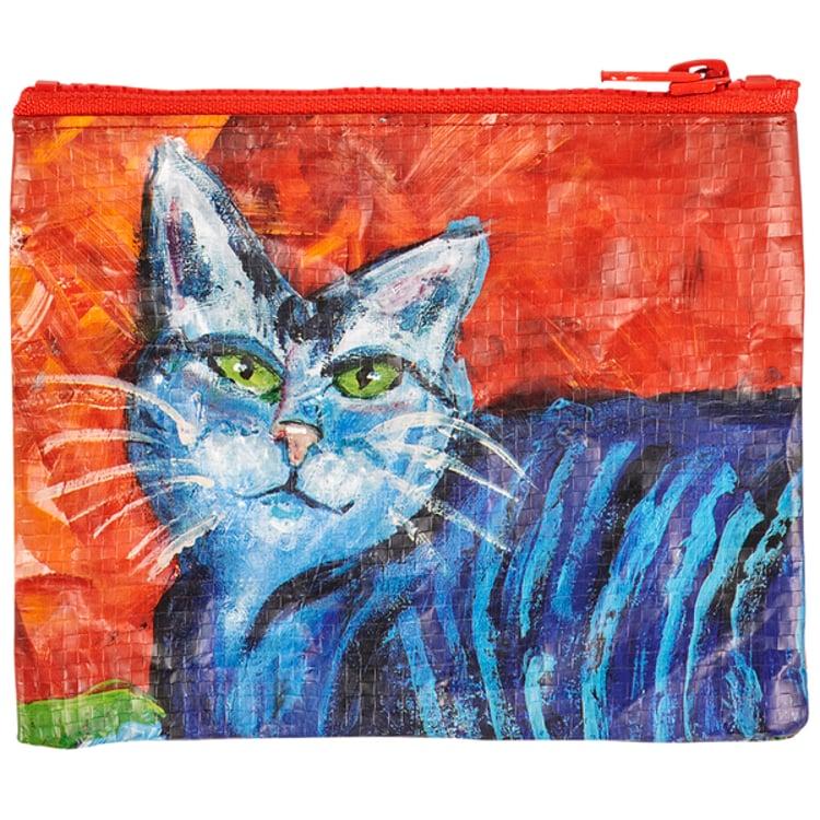 Primitives By Kathy Colorful Cat Zipper Wallet