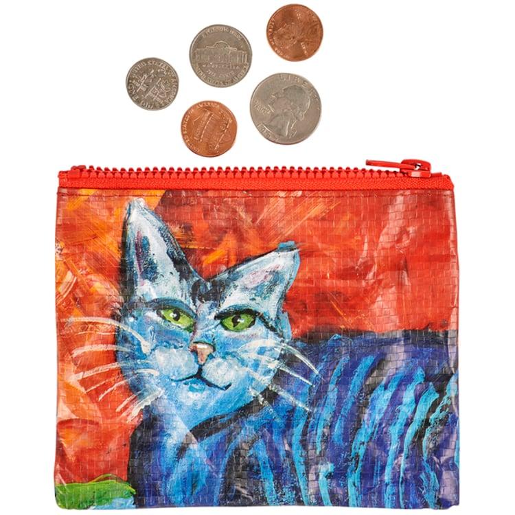 primitives by kathy Colorful Cat Zipper Wallet