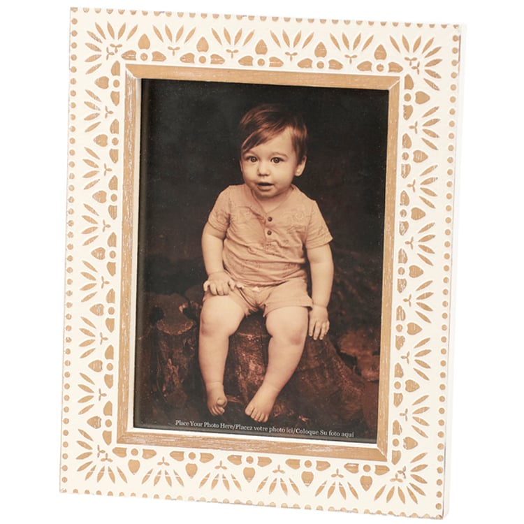 primitives by kathy Cottage Floral Photo Frame