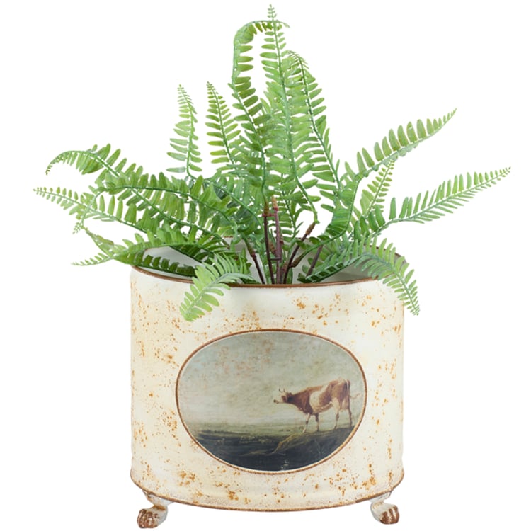 primitives by kathy Cow Planter