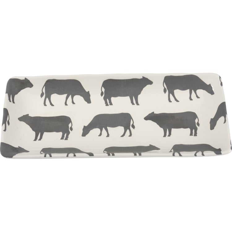 Primitives By Kathy Cows Rectangular Platter