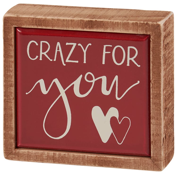 primitives by kathy Crazy For You Box Sign Mini
