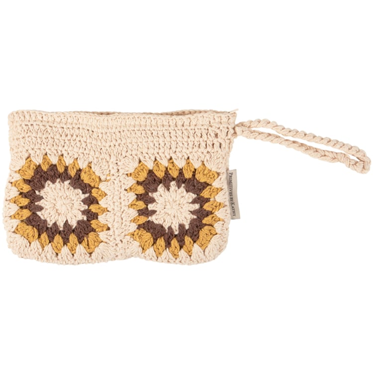 Primitives By Kathy Crochet Sunflower Wristlet