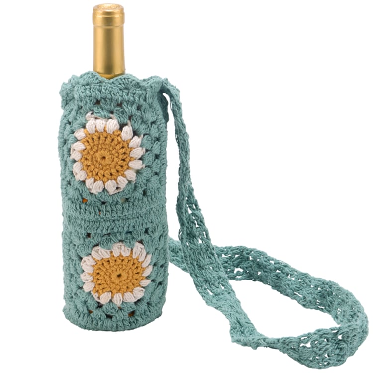 primitives by kathy Daisies Bottle Holder
