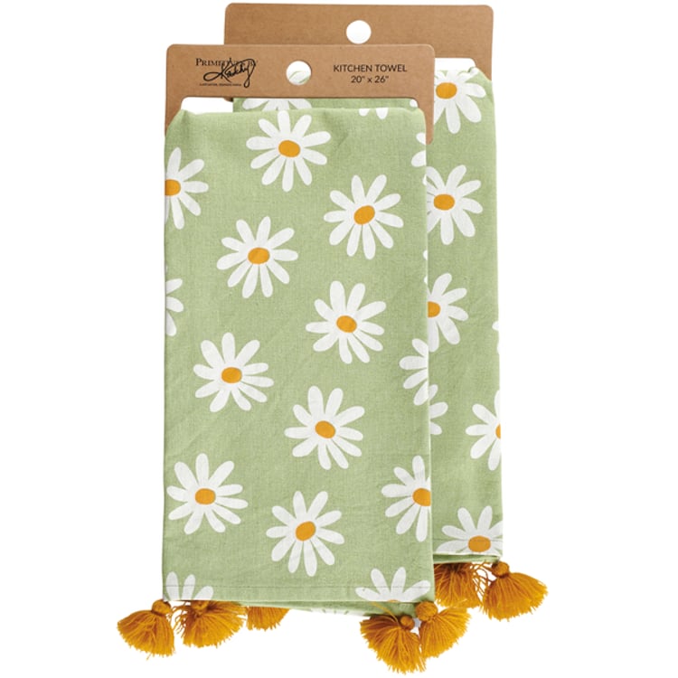 primitives by kathy Daisy Kitchen Towel