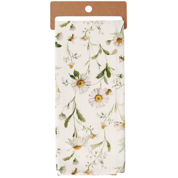 Primitives By Kathy Daisy Lace Kitchen Towel