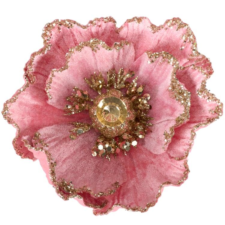 Primitives By Kathy Dark Pink Flower Clip