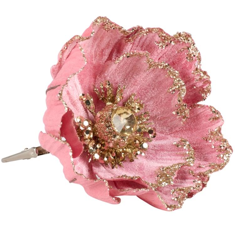 primitives by kathy Dark Pink Flower Clip