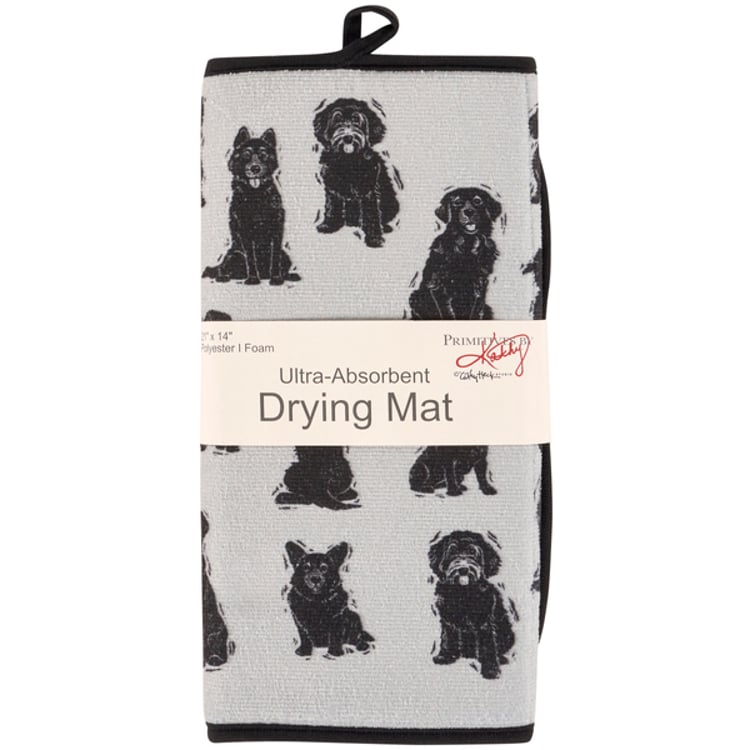 Primitives By Kathy Dog Lover Drying Mat