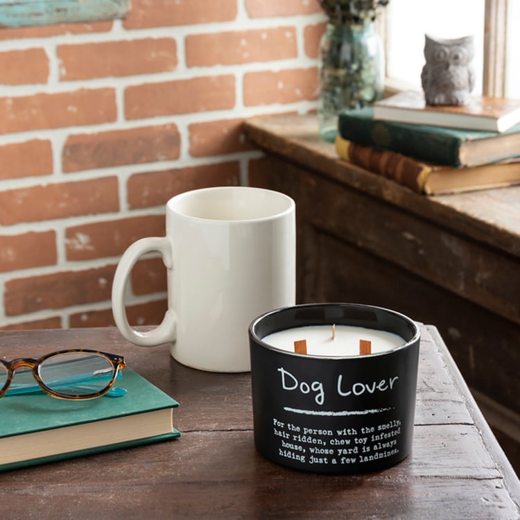 Primitives By Kathy Dog Lover Poetry Candle