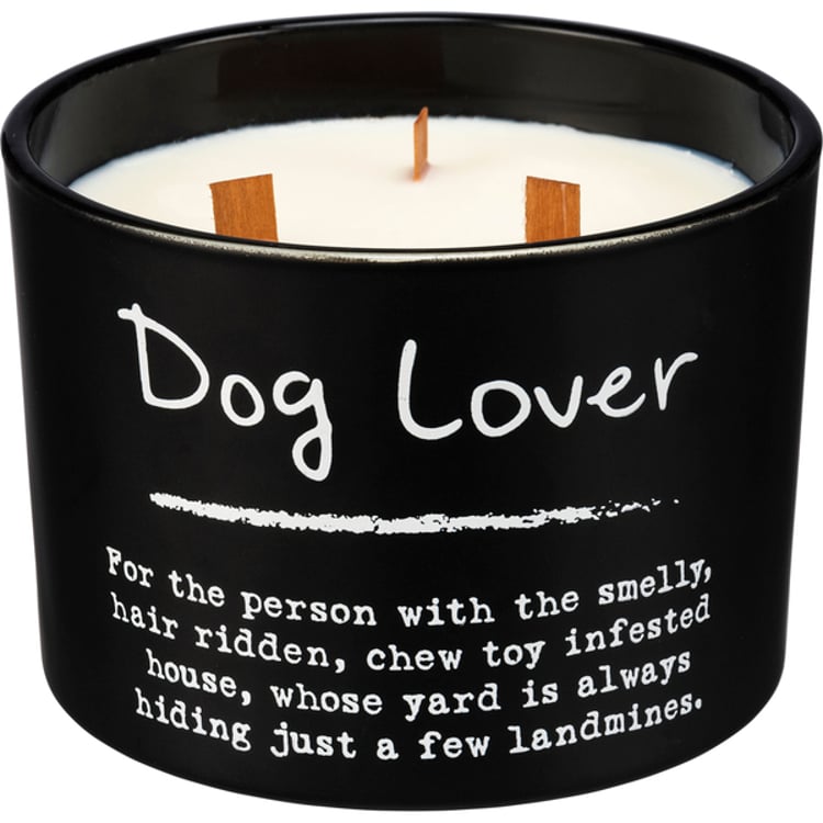 primitives by kathy Dog Lover Poetry Candle