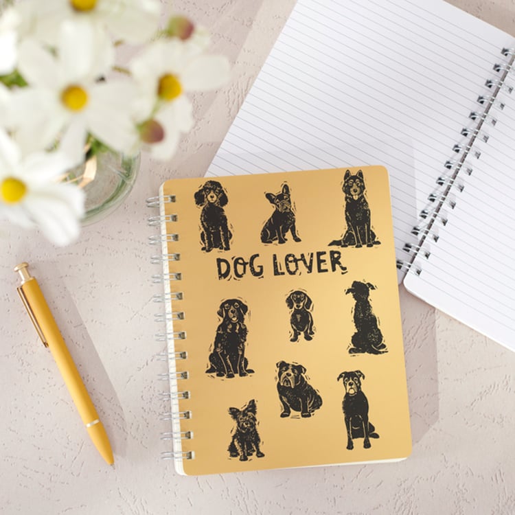 Primitives By Kathy Dog Lover Spiral Notebook