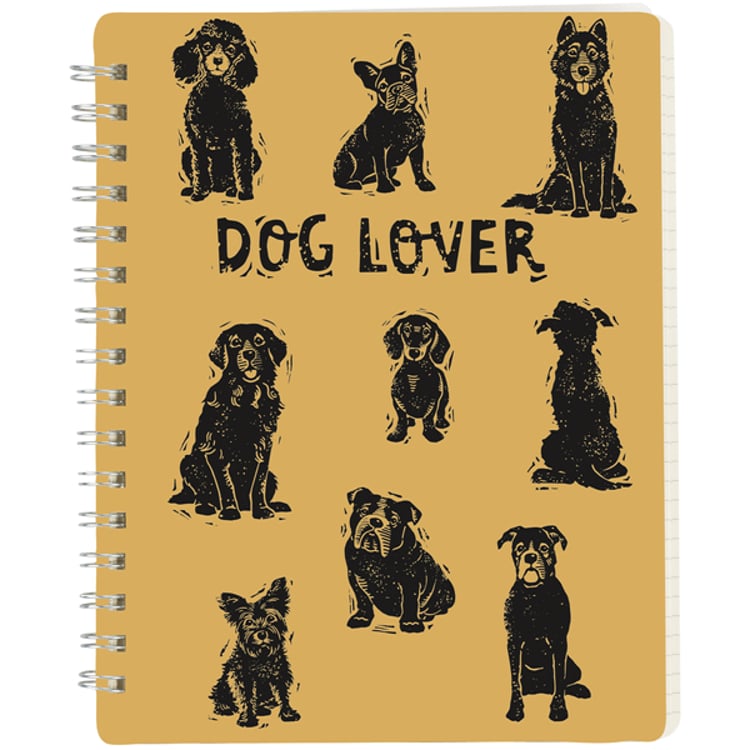 Primitives By Kathy Dog Lover Spiral Notebook