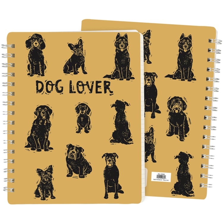 primitives by kathy Dog Lover Spiral Notebook